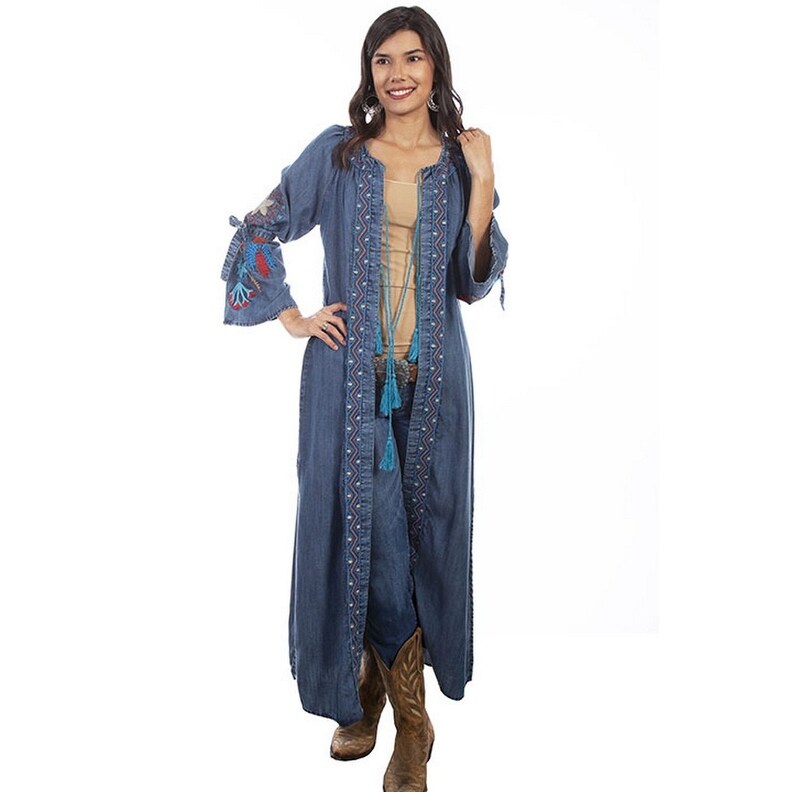 maxi duster cardigan