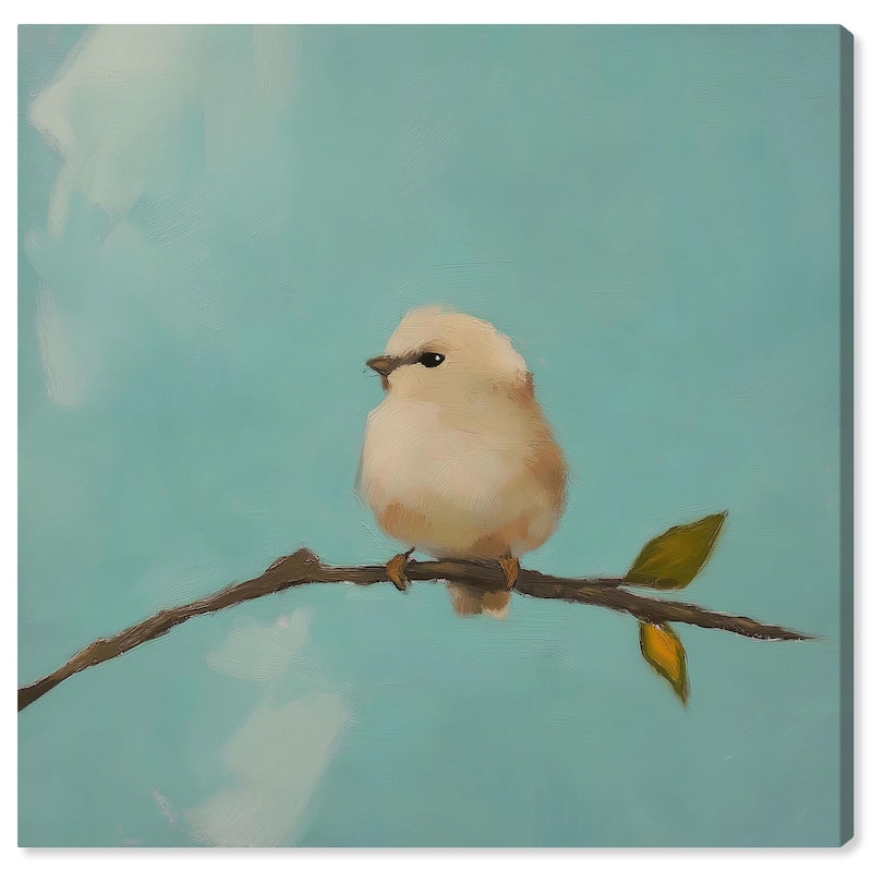Azure Avian Canvas by Art Remedy, Gallery Wrapped - 30" x 30"
