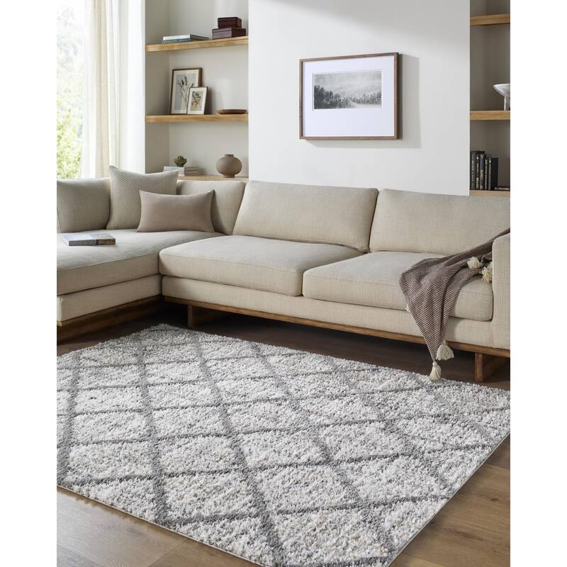Livabliss Honour Global Area Rug - 5'3" x 7' - Light Gray - 5'3" x 7'