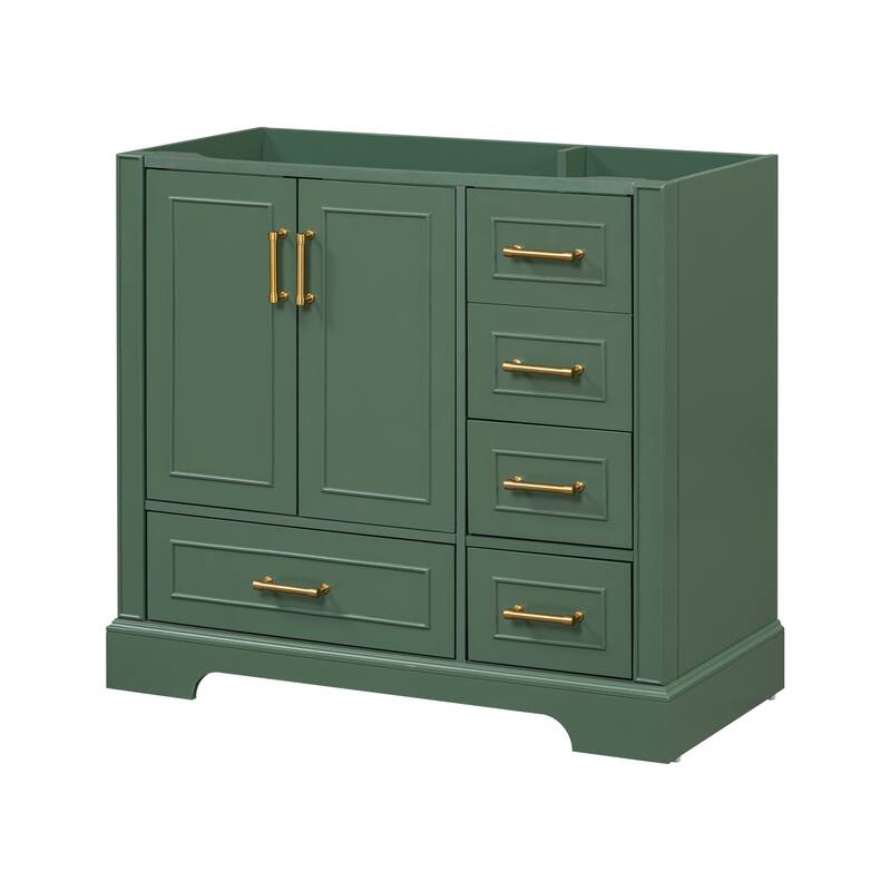 36-inch Traditional Bathroom Vanity with Four Drawers