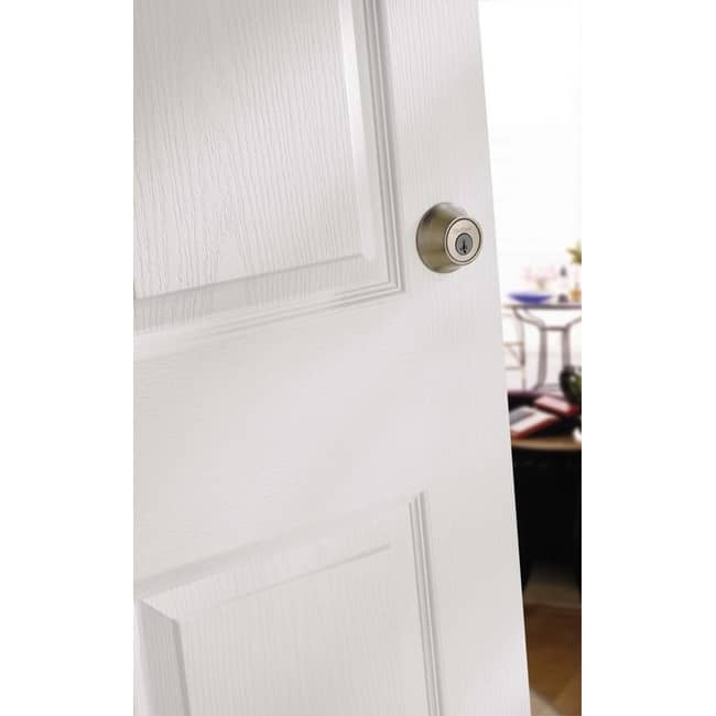 Kwikset One Sided Deadbolt with Back Plate from the 660 Series