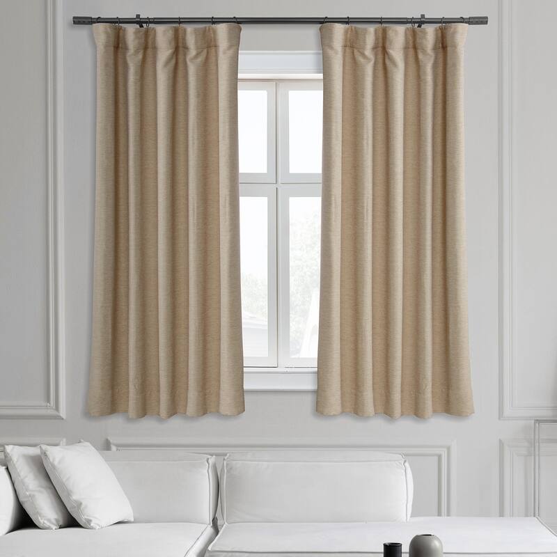 Exclusive Fabrics Bellino 63 In Room Darkening Curtain (1 Panel) - 50 x 63