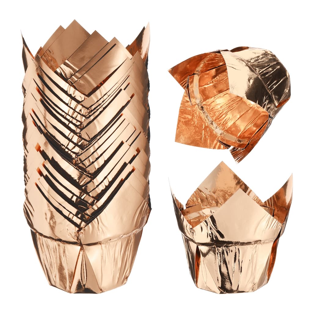 50 Pcs Tulip Baking Cups Cupcake Muffins Liners