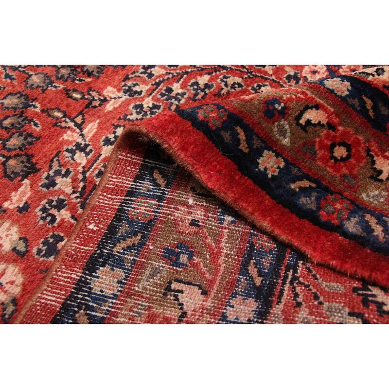 ECARPETGALLERY Hand-knotted Andelz Red Wool Rug - 3'0 x 9'0