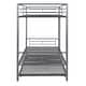 preview thumbnail 13 of 51, 2 In 1 Multifunction Twin Over Twin Metal Bunk Bed With Trundle