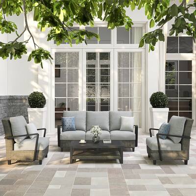Ove Decors Augusta II 4-Piece Patio Conversation Set
