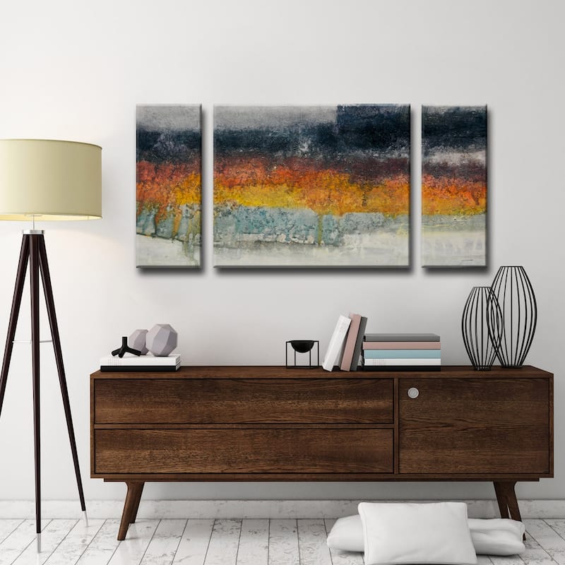 'Dream Fields' 3 Piece Wrapped Canvas Wall Art Set by Norman Wyatt Jr.