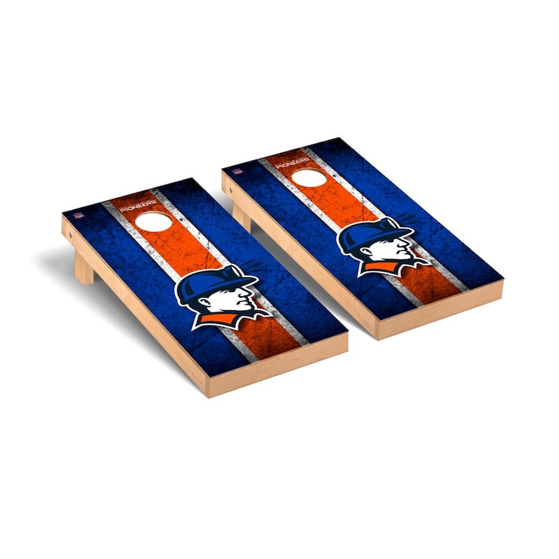 Wisconsin Platteville Pioneers Vintage Cornhole Board Set