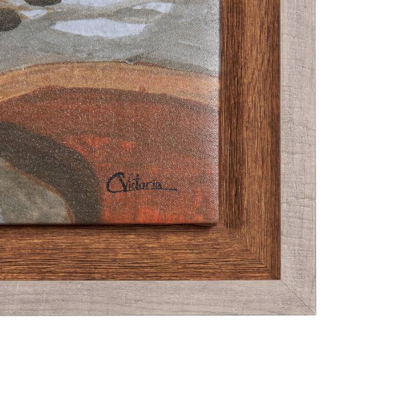 Gray Day (48.5 x 29.5) Framed Canvas Art Print