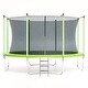 preview thumbnail 1 of 14, 10FT Trampoline, Recreational Trampolines with Enclosure Net and Ladder Green
