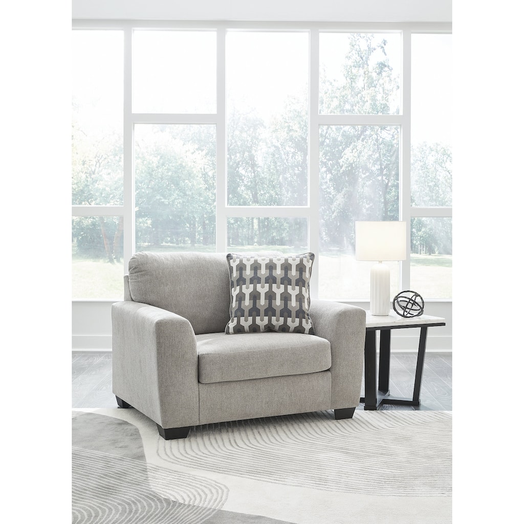 Signature Design by Ashley Avenal Park Gray Oversized Chair - 52"W x 40"D x 40"H