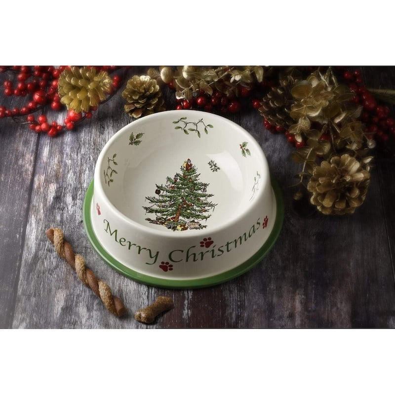 Spode Christmas Tree Pet Bowl - Bed Bath & Beyond - 38906002