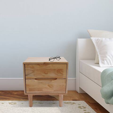 Bedside Table Nightstand Organizer with Drawer Storage