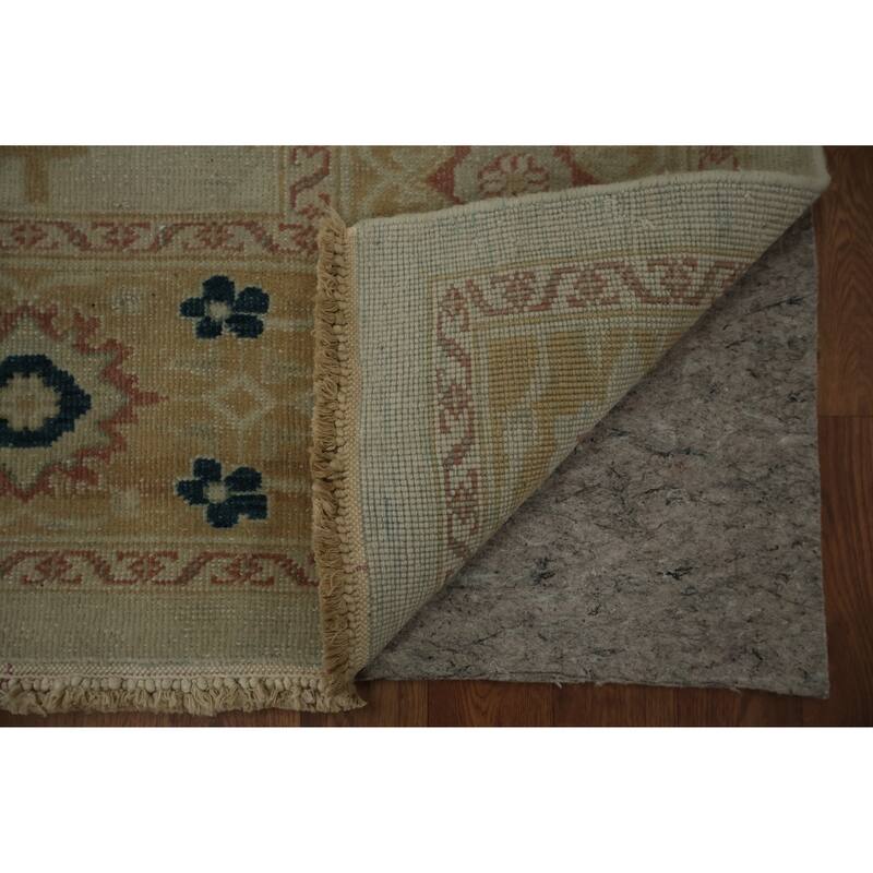 Hand Knotted Oriental 100% Wool Carpet Traditional Floral Greys & Charcoal Ziegler Area Rug - 9' 9'' X 7' 7''