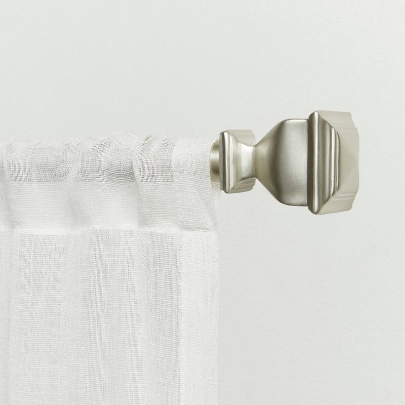 EXCLUSIVE HOME Napoleon 1" Curtain Rod and Finial Set