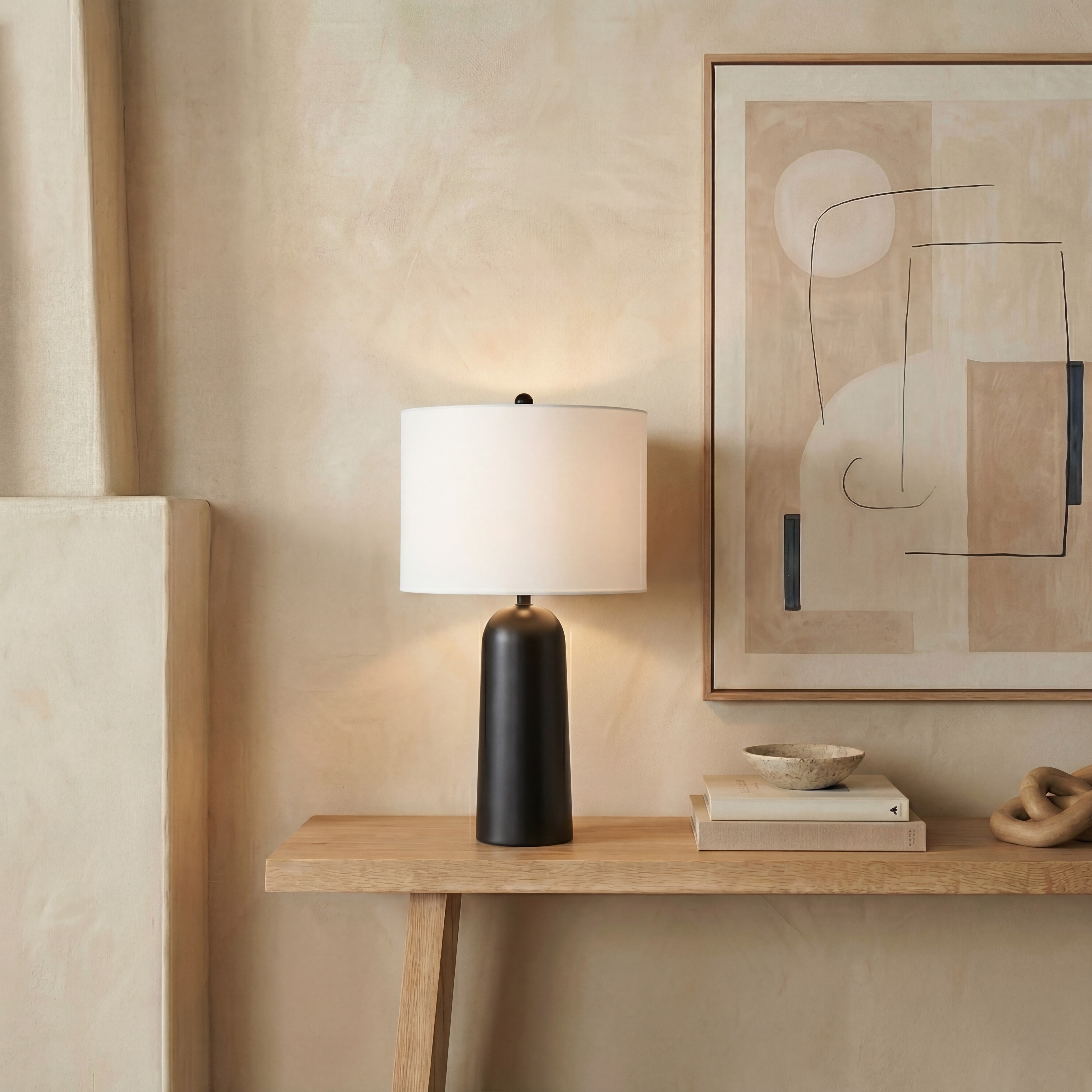 SAFAVIEH Couture Travertine Lamp - 15"W x 15"D x 29"H