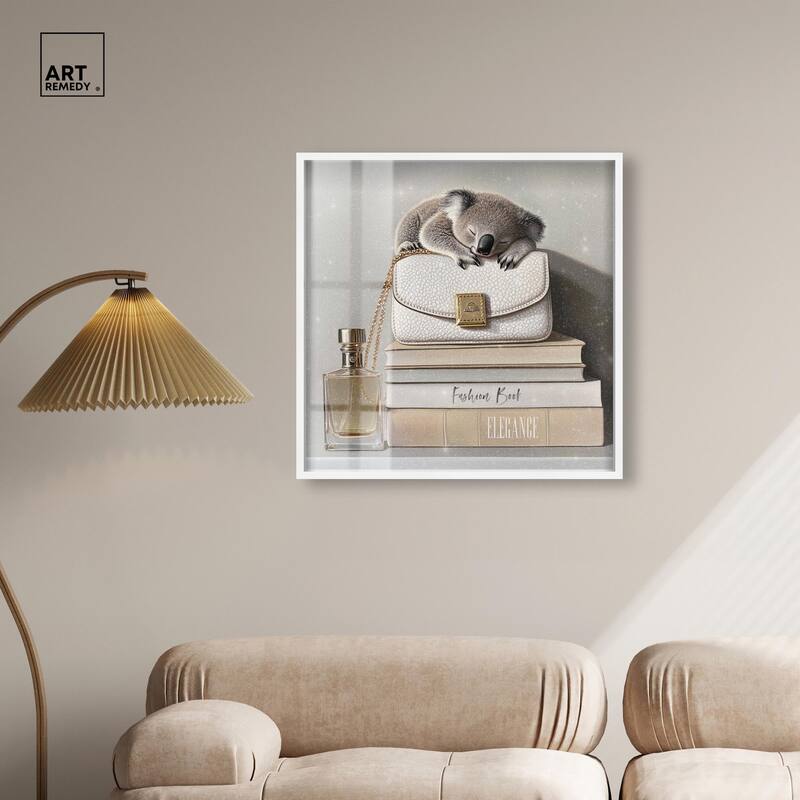Koala on Fashion Books Shadowbox by Art Remedy