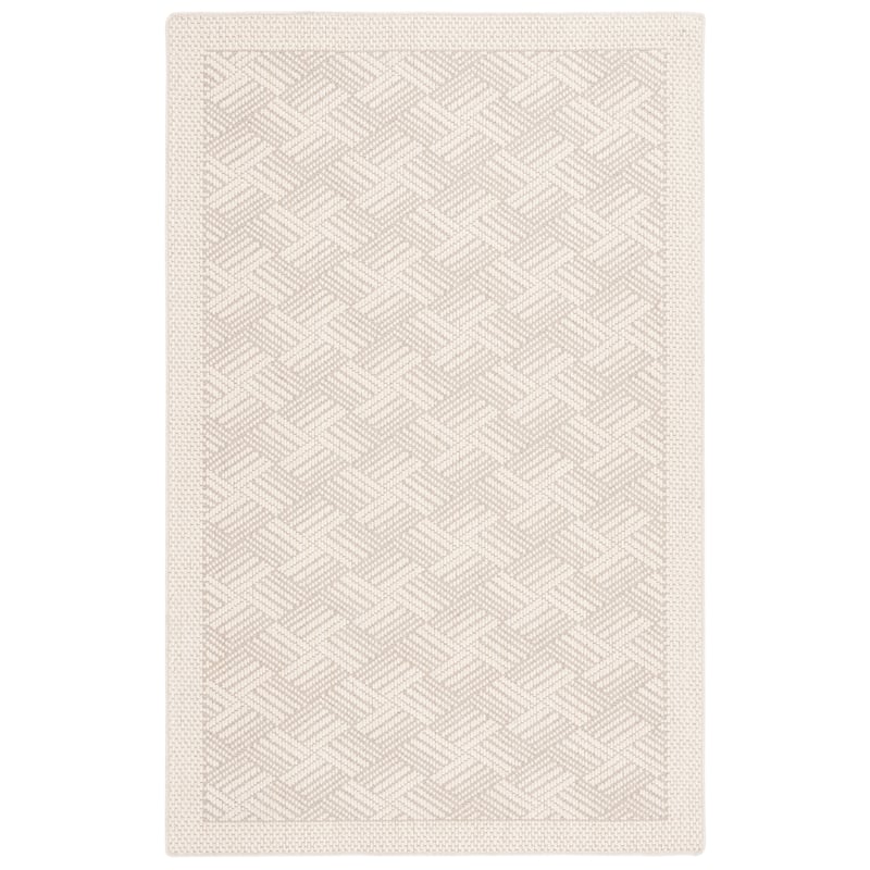 SAFAVIEH Palm Beach Marlitt Contemporary Wool Rug - 6' x 9' - Ivory - Rectangle