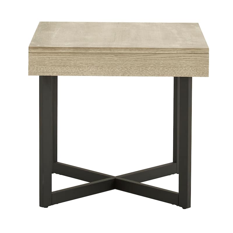 Eldersley Wood Finish End Table with One Drawer by iNSPIRE Q Modern