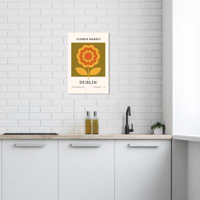 Wynwood Studio Canvas Floral and Botanical Flower Market Dublin Green Modern & Contemporary Wall Art Canvas Print