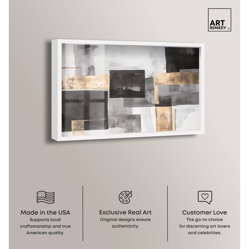 Graphite and Glimmer I Shadowbox by Art Remedy