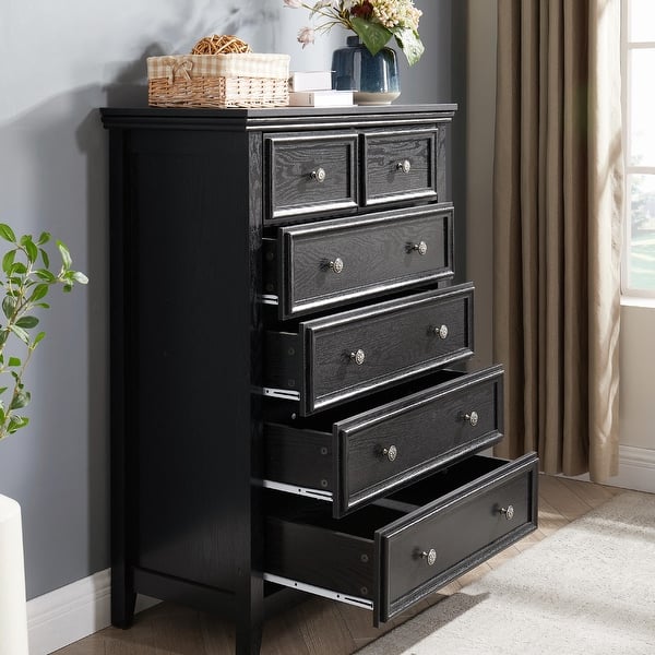20.87"W 6-Drawer Dresser, Cabinet, Chest,Closet Organizer, Clothes Storage,  Farmhouse Modern - On Sale - Bed Bath & Beyond - 40725918