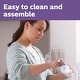 preview thumbnail 4 of 4, Glass Natural Baby Bottle With Natural Response Nipple 8oz in 3 Pack - Clear