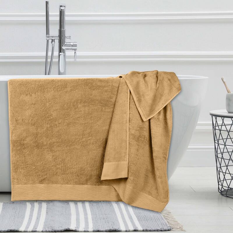 Superior Sierra Rayon From Bamboo Cotton Blend Bath Sheet Set of 2