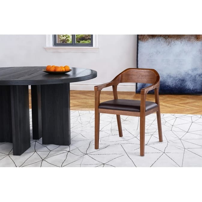 Rasmus Rubberwood Dining Armchairs - Single