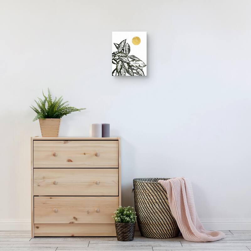 Calas 2 (gold) Canvas Art Print