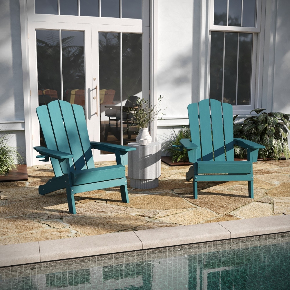 Weather Resistant Plastic Adirondack Chair Lounger with Wood like Touch Bed Bath Beyond 38459516