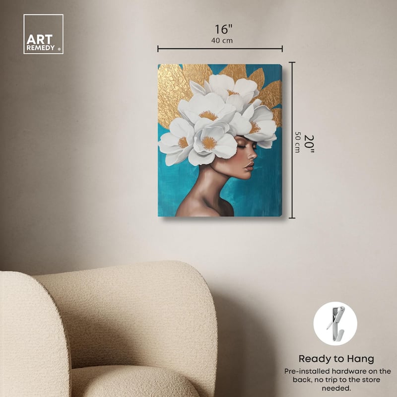 Floral Goddess I Canvas by Art Remedy, Gallery Wrapped