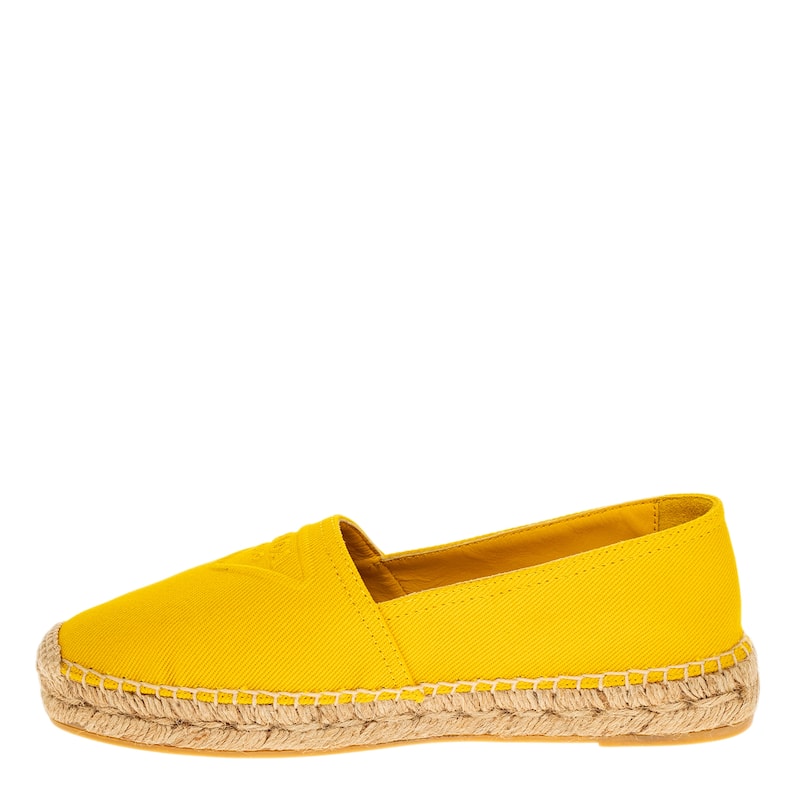 Prada Logo Embossed Espadrilles