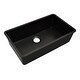 preview thumbnail 3 of 8, Lexicon Kitchen sink Quartz composite 32 Inch Galaxy Black - 19x32