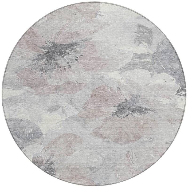 HomeRoots Floral Transitional Rectangle Outdoor Rug