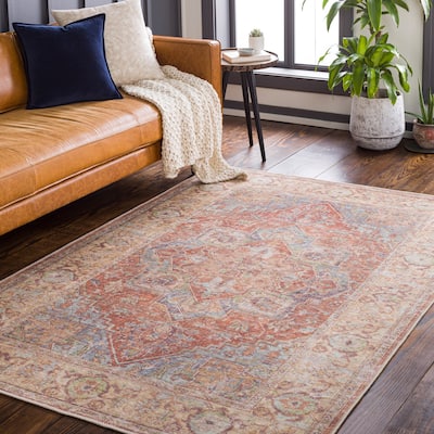 Livabliss Tala Vintage Machine Washable Area Rug