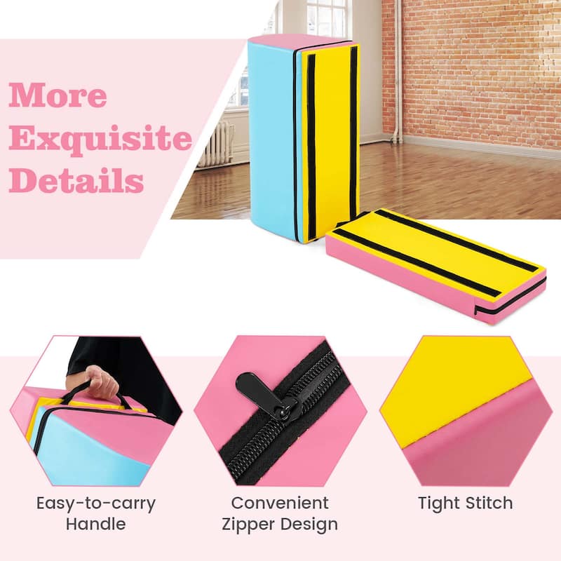 Costway Mailbox Tumbling Mat Gymnastics Vaulting Box with Detachable - See Details