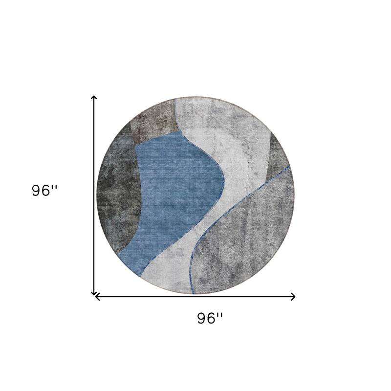 HomeRoots Abstract Transitional Rectangle Outdoor Rug