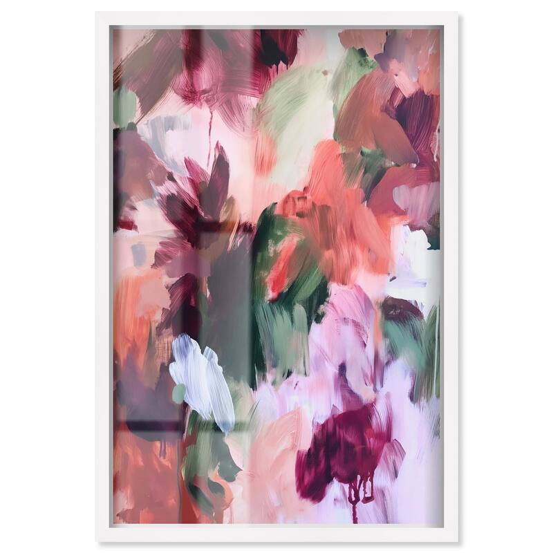 Adelas Garden II Shadowbox by Art Remedy - White - 30" x 45"