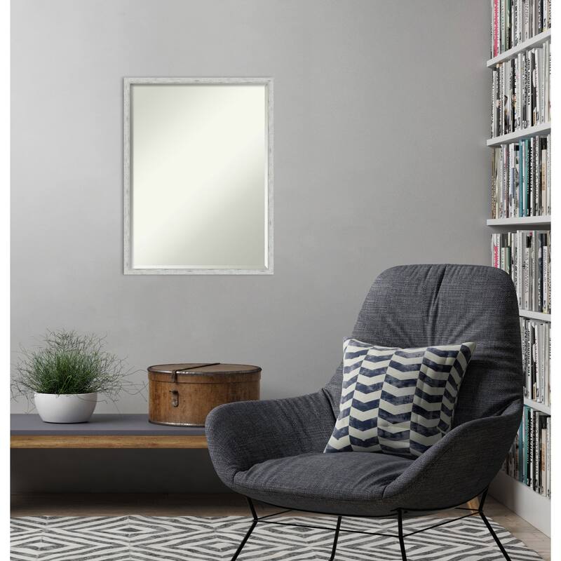Imprint Half-Inch-Bevel Wood Framed Wall Mirror - Glass Size 18x24