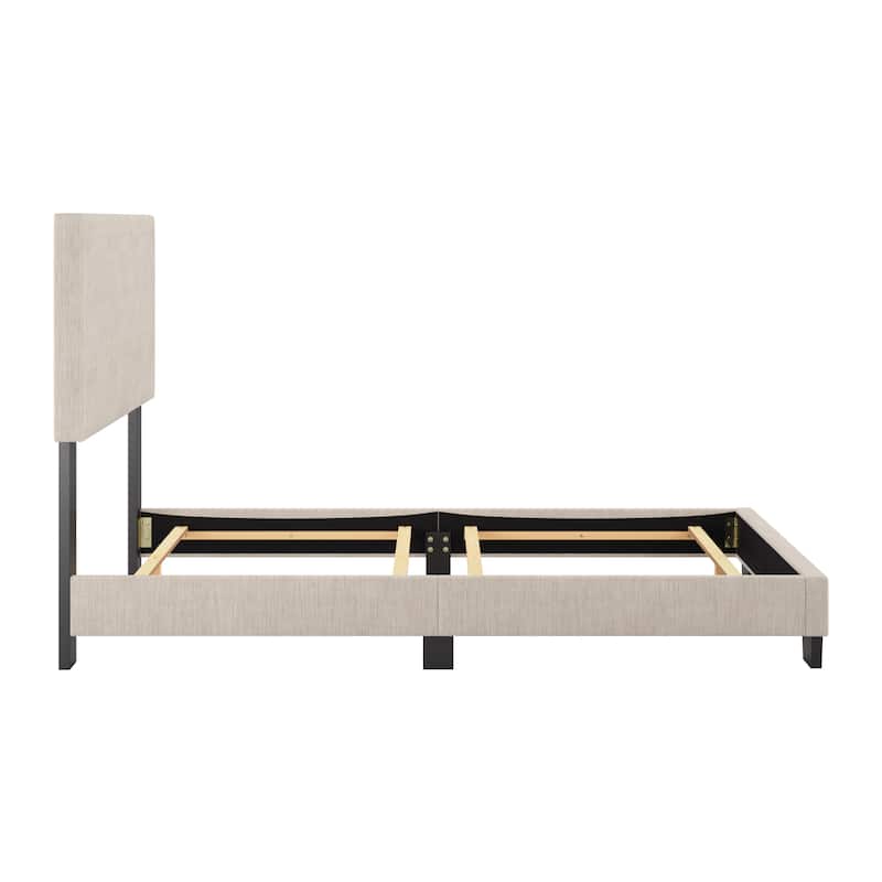 Celeste Modern Upholstered Bed, Box Spring Required