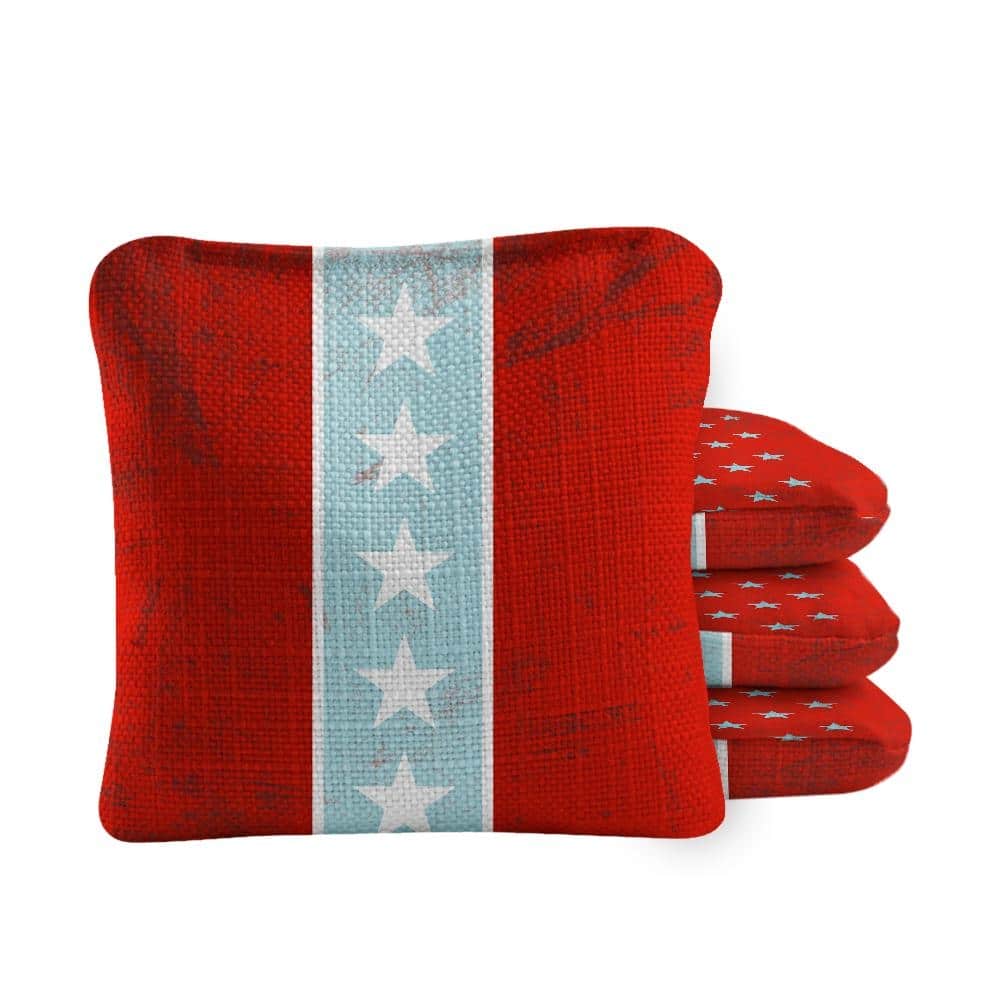American Moto Red Dual Sided Cornhole Bags