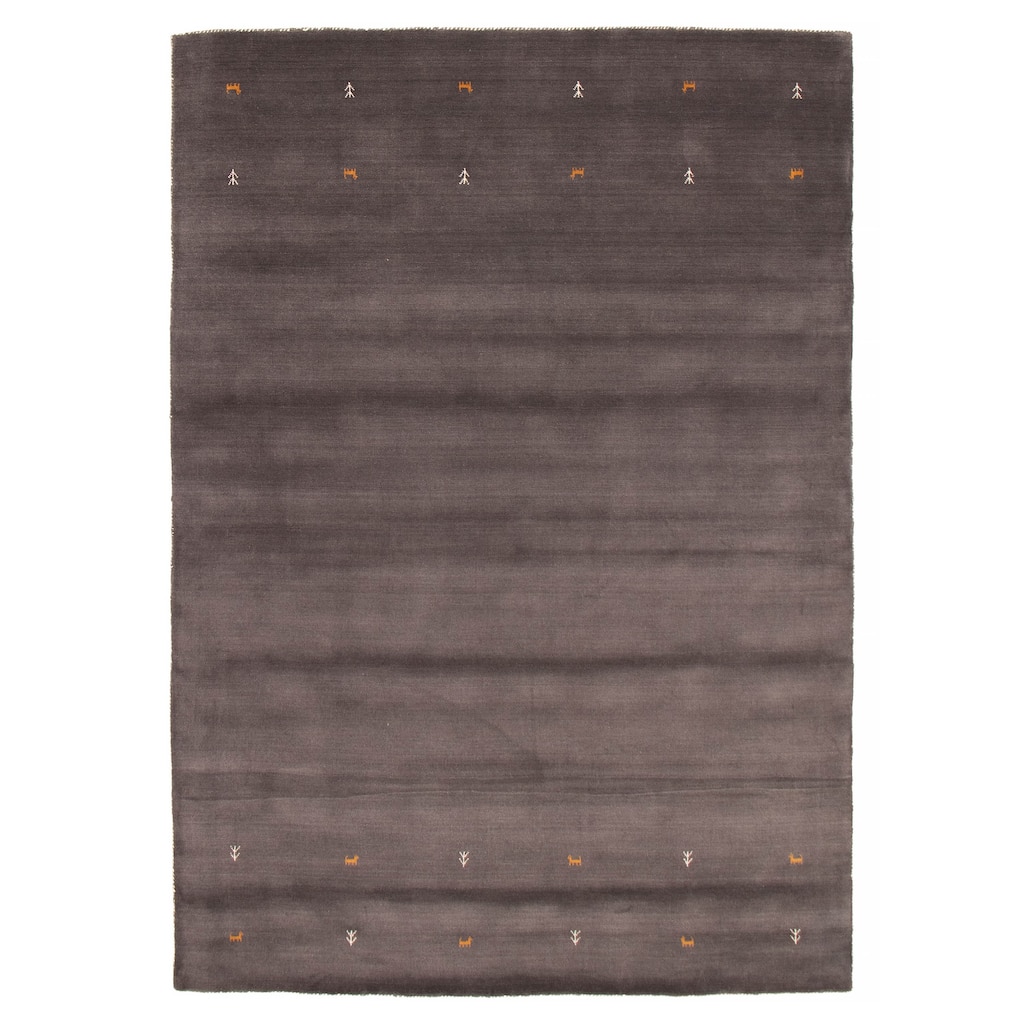 Kashkuli Gabbeh Grey Rug 7'8" x 10'9" - 7'8 x 10'9