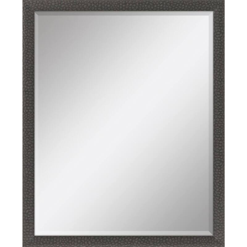 HomeRoots 43" Dark Brown Solid Wood Framed Accent Mirror - 33.00 in. x 43.00 in. x 2.00 in.
