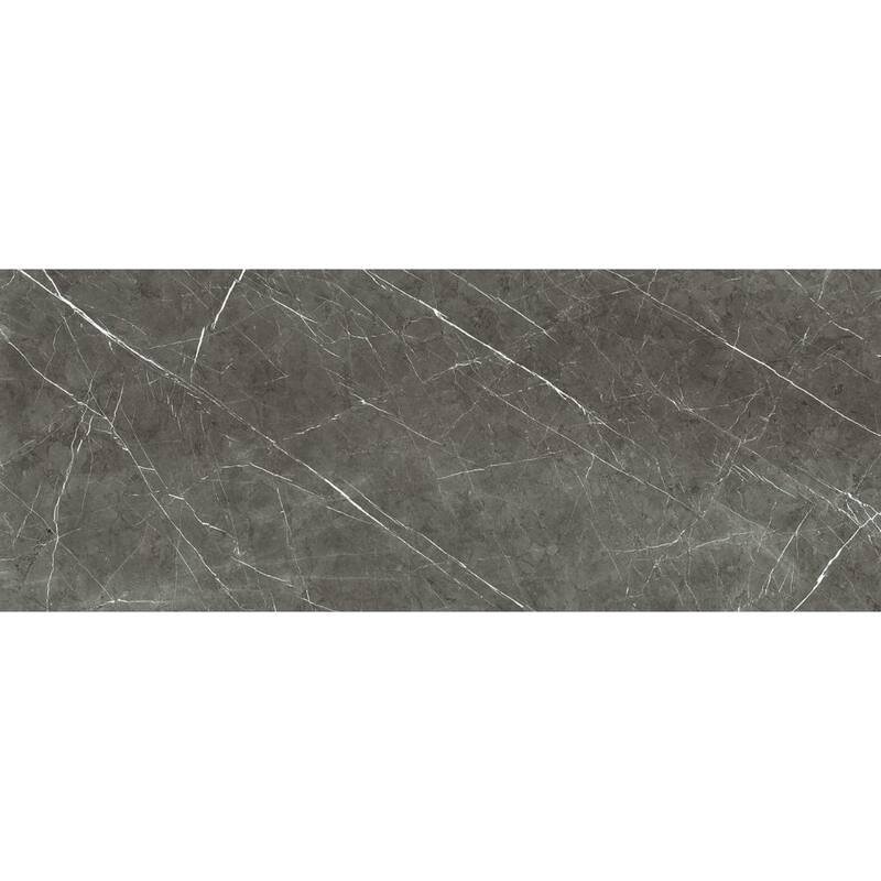 Penthouse 4x12 Charming Amber Polished Porcelain Tile - Floor & Wall - Grey - Case of 20 (6.46 Sq. ft.)