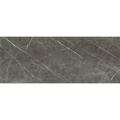 Penthouse 4x12 Polished Marble Look Porcelain Subway Tile - Floor, Wall