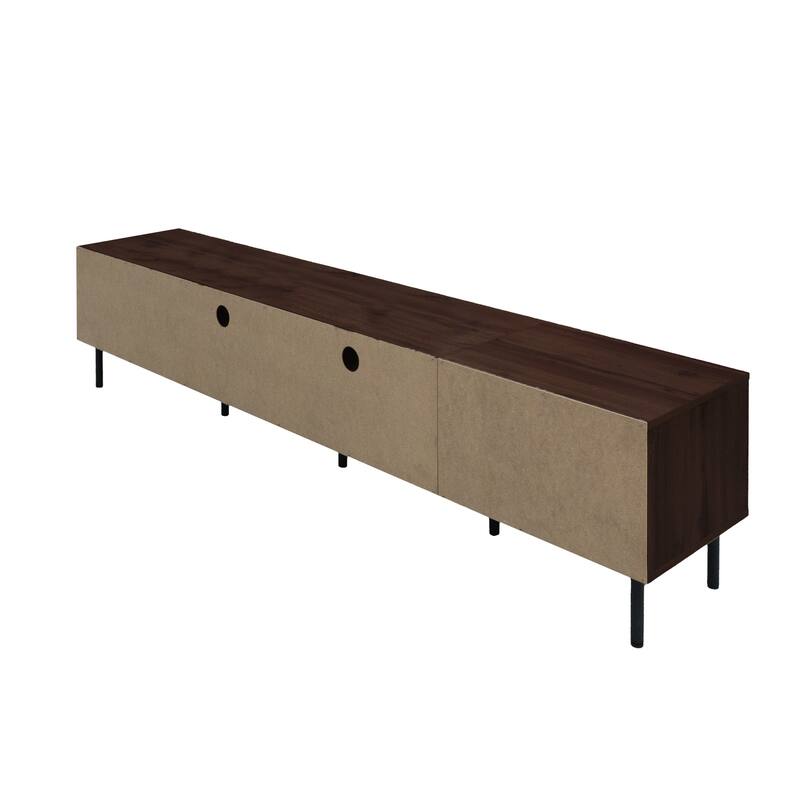 Mid-Century Modern TV Stand with Storage Cabinets, TV Console for TVs up to 85", Living Room Entertainment Center