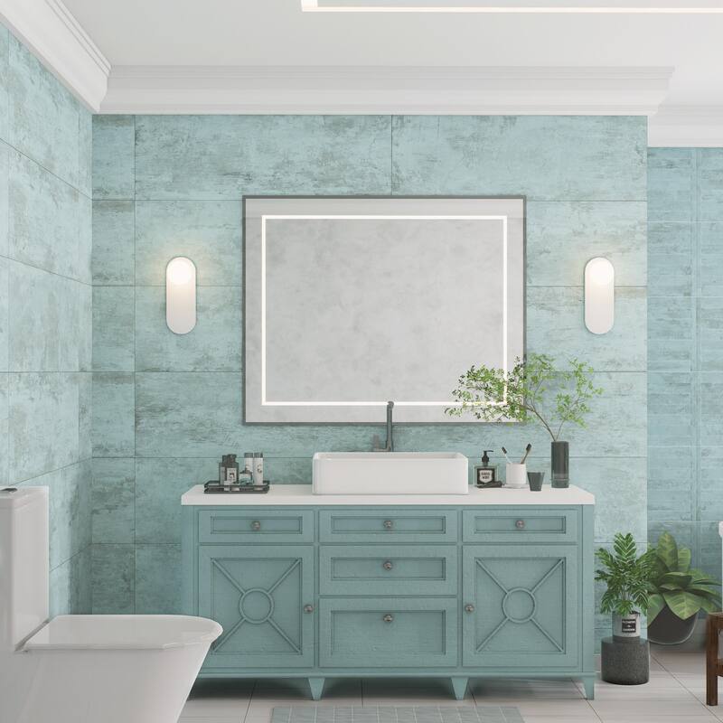 Merola Tile Habanera Azul 11-7/8" x 35-1/2" Ceramic Wall Tile