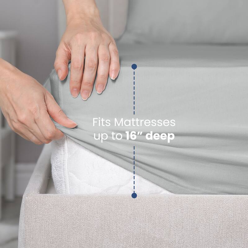 Martex 400 TC 100% Cotton Sateen, Deep Pocket, Silky Soft Sheet Set
