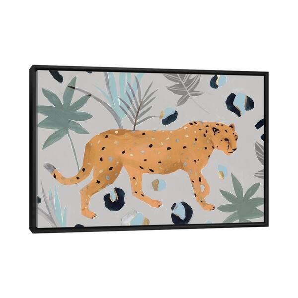 slide 2 of 12, iCanvas "Walking Cheetah I " by Isabelle Z Framed Black - 26x40